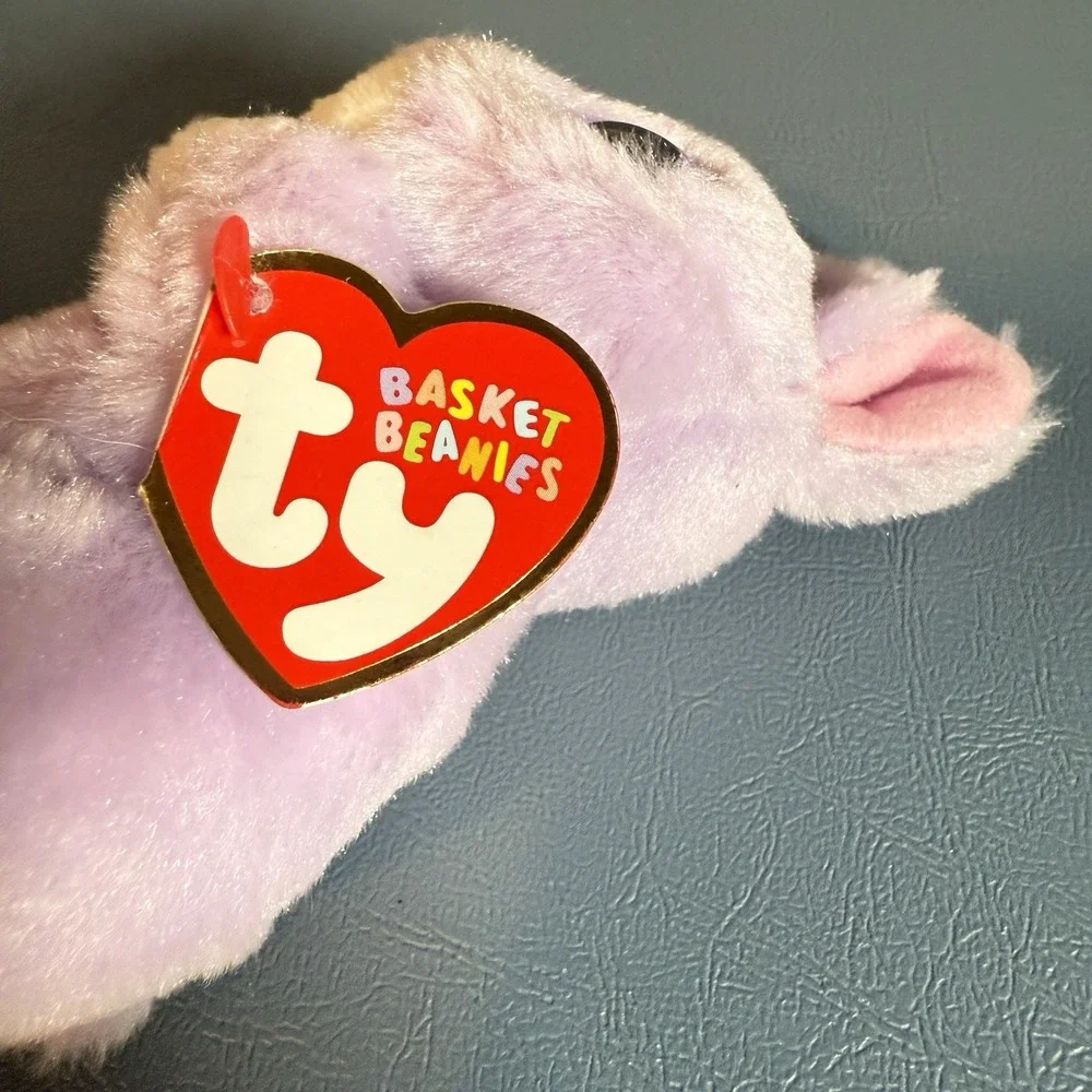 Ty Beanie Boo's Wilma & Brunch Lot of‎ 2 & 1 Basket Beanie April Bunny